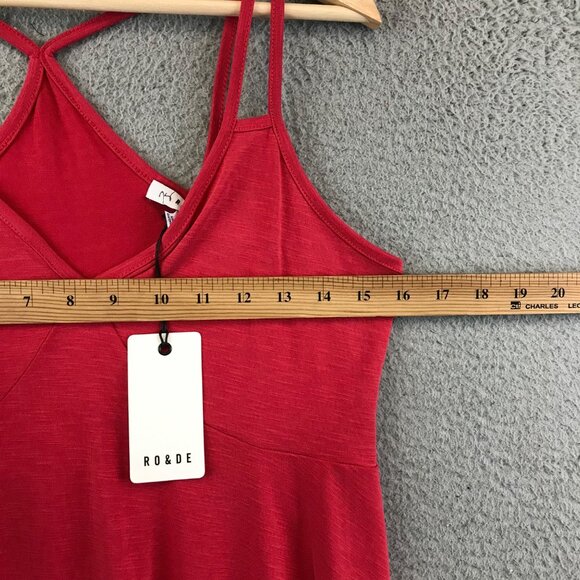 New Ro & De Camisole Tank Top Red Sleeveless Small Pettie - Picture 5 of 8